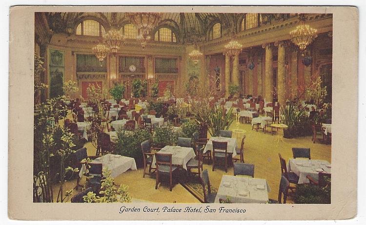 Image for GARDEN COURT, PALACE HOTEL, SAN FRANCISCO, CALIFORNIA