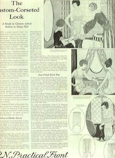 Image for 1921 LADIES HOME JOURNAL ADVERTISEMENT FOR P. N. PRACTICAL FRONT CORSETS