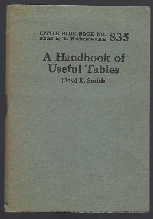 Image for HANDBOOK OF USEFUL TABLES