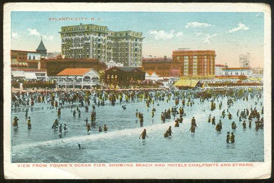 Image for VIEW FROM YOUNG'S OCEAN PIER, ATLANTIC CITY, NEW JERSERY