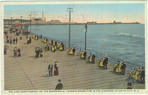 Image for ROLLING CHAIR PARADE ON THE BOARDWALK, ATLANTIC CITY, NEW JERSEY