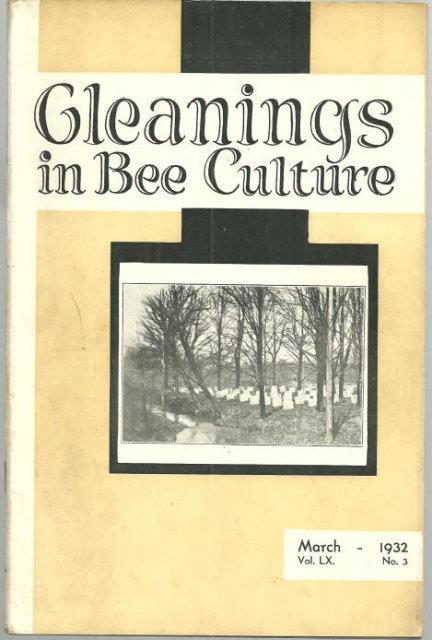Image for GLEANINGS IN BEE CULTURE MARCH 1932