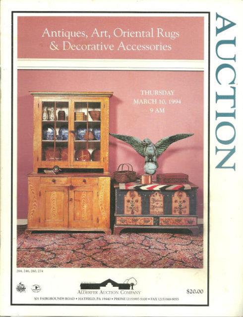 Image for ANTIQUES, ART, ORIENTAL RUGS AND DECORATIVE ACESSORIES Thursday March 10, 1994