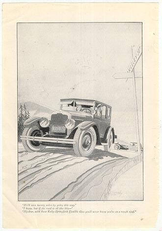 Image for 1926 NATIONAL GEOGRAPHIC KELLY-SPRINGFIELD FLEXIBLE TIRE MAGAZINE ADVERTISEMENT