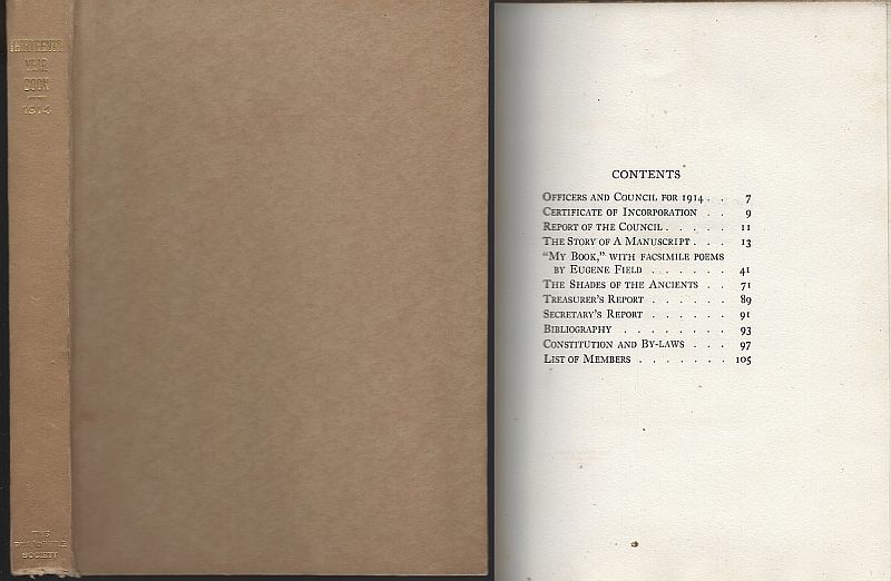 Image for THIRTEENTH YEAR BOOK 1914