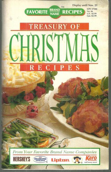 Image for TREASURY OF CHRISTMAS RECIPES From Your Favorite Brand Name Companies