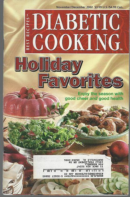 Image for DIABETIC COOKING MAGAZINE NOVEMBER/DECEMBER 2002